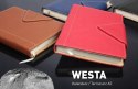Piękny Kalendarz książkowy dla biznesmenów 2026 A5 Quantum Westa Niebieski