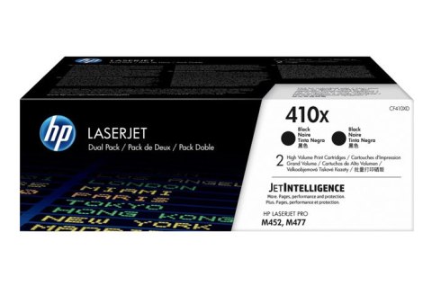Oryginalny Toner Black HP Color LaserJet Pro M377, M452, M477 (410X CF410XD) (DWUPAK), kompatybilne z CF410X Oryginalny Toner Black HP Color LaserJet Pro M377, M452, M477 (410X CF410XD) (DWUPAK), kompatybilne z CF410X