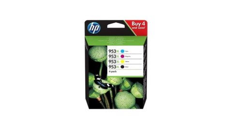 Oryginalny Zestaw Tuszy CMYK HP 953XL (3HZ52AE) Oryginalny Zestaw Tuszy CMYK HP 953XL (3HZ52AE)
