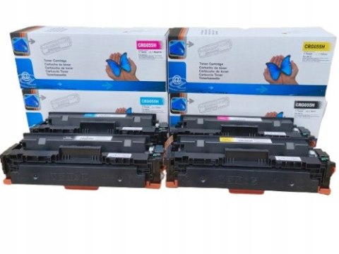 4x Wysokowydajny Toner do Canon 054H, CRG054 CMYK do LBP620, LBP621, LBP623