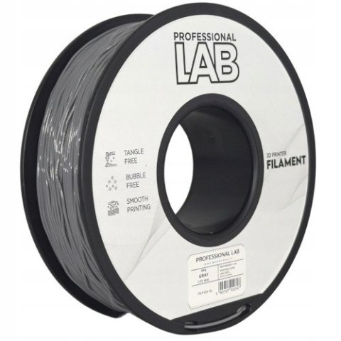Elastyczny, termoplastyczny Filament TPU Gray / Szary 1kg netto 1,75mm