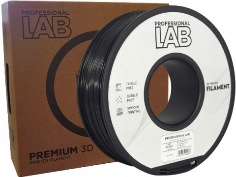 Profesjonalny Filament ABS Czarny / Black 1kg netto 1,75mm Professjonal LAB