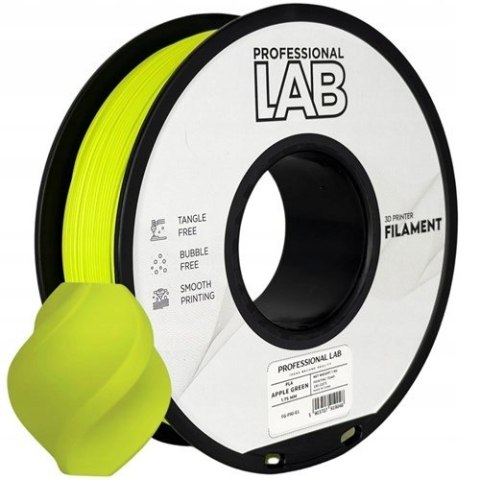 Profesjonalny Filament PLA Apple Green Jabłkowy 1kg Professjonal LAB