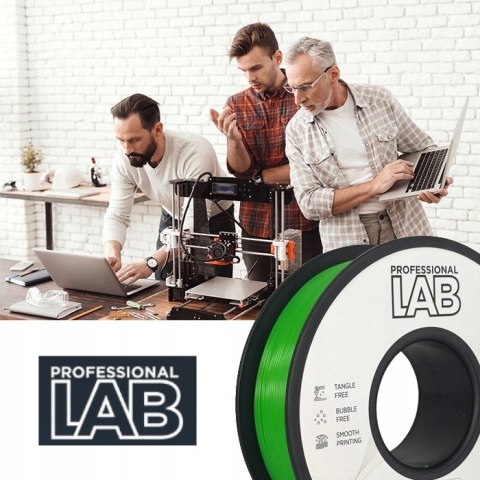 Profesjonalny Filament PLA Meta Czarny 1kg netto 1,75mm Professjonal LAB