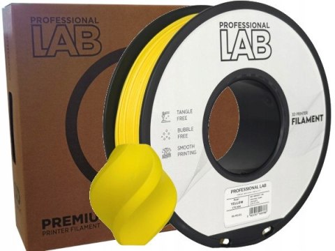 Profesjonalny Filament PLA Meta żółty 1kg 1,75mm Professjonal LAB