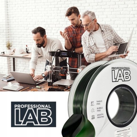Profesjonalny Filament PLA Silk Dual Color Czarny Zielony 1,75mm / 1Kg