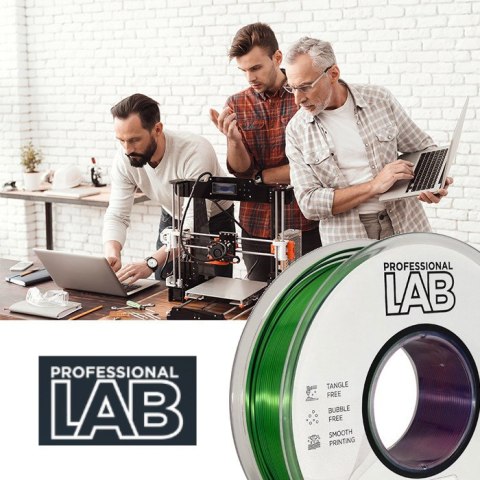 Profesjonalny Filament PLA Silk Tri Color Czerwony Niebieski Zielony 1kg