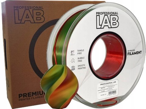Profesjonalny Filament PLA Silk Tri Color Czerwony Żółty Zielony 1kg 1,75mm