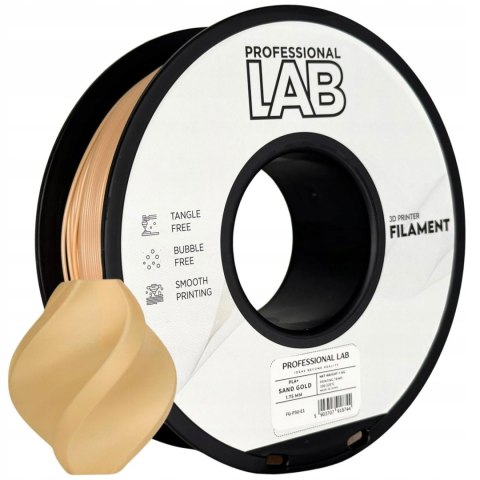 Profesjonalny Filament PLA+ Złoty Piaskowy 1kg 1,75mm Professjonal LAB