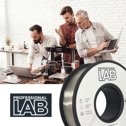 Professjonal LAB 1kg 1,75mm Filament PLA Silk Przezroczysty Transparentny