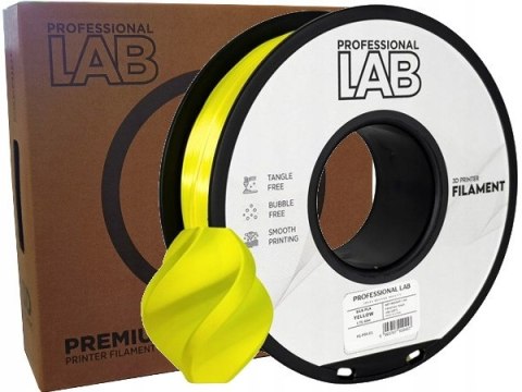 Professjonal LAB 1kg netto 1,75mm Filament PLA Silk Żółty Yellow