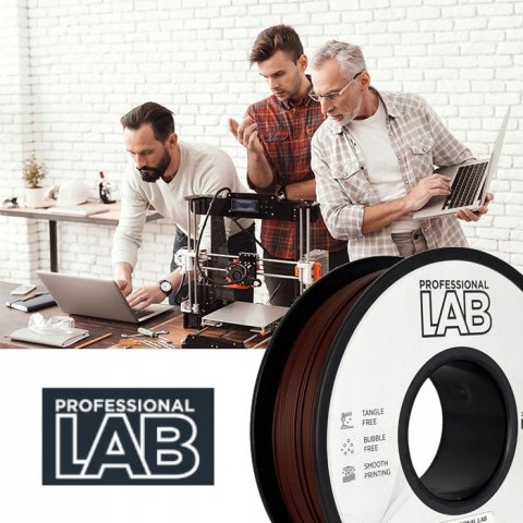 Professjonal LAB Filament PLA Czekoladowy / Chocolate 1 Kg netto 1,75mm