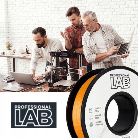 Professjonal LAB Filament PLA Pomarańczowy / Orange 1 Kg netto 1,75mm