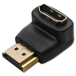 Qoltec Adapter HDMI A męski | HDMI A żeński | kątowy