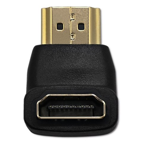 Qoltec Adapter HDMI A męski | HDMI A żeński | kątowy