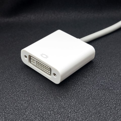 Qoltec Adapter Mini DVI na DVI (24+5) | Full HD | 0.16m