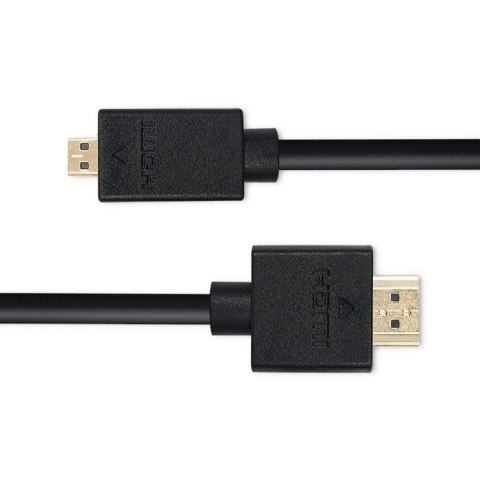 Qoltec Kabel HDMI | Micro HDMI | High speed | 4K | 30Hz | GOLD | 1.5m