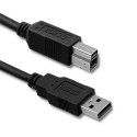 Qoltec Kabel USB 3.0 do drukarki A męski | B męski | 2m