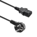 Qoltec Kabel zasilający IEC C13/SCHUKO | 3x0.75mm² | 1.4m