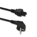 Qoltec Kabel zasilający IEC C5/SCHUKO | koniczynka | 3x0.75mm² | 1.4m