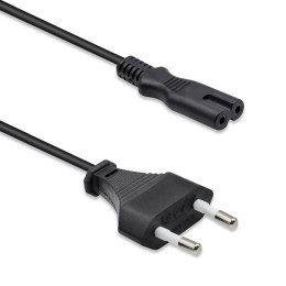 Qoltec Kabel zasilający IEC C7 / CEE 7/16 | ósemka | 2x0.5mm² | 1.4m
