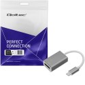 Qoltec Adapter przejściówka USB-C 3.1 | DisplayPort | 4K | MHL | Aluminiowy