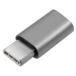Qoltec Adapter przejściówka USB-C 3.1 | Micro USB | MHL | Aluminiowy