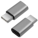 Qoltec Adapter przejściówka USB-C 3.1 | Micro USB | MHL | Aluminiowy