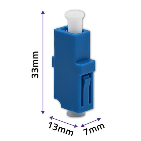 Qoltec Adapter światłowodowy LC/UPC | Simplex | Singlemode