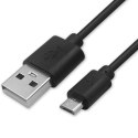 Qoltec Kabel USB A męski | micro USB B męski | 5P | 1m