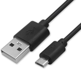 Qoltec Kabel USB A męski | micro USB B męski | 5P | 1m