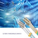 Qoltec Patchcord światłowodowy LC/UPC - LC/UPC | Multimode | 50/125 | OM3 | Duplex | 3m