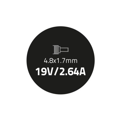 Zasilacz do Acer Asus | 50W | 19V | 2.64A | 4.8*1.7 | +kabel zasilający