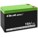Qoltec Akumulator AGM | 12V | 7Ah | Bezobsługowy | Wydajny | LongLife | do UPS, security