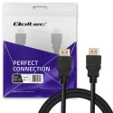 Qoltec Kabel HDMI v1.4 | High speed | 4K | 30Hz | 30AWG | GOLD | 1.5m