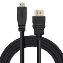 Qoltec Kabel HDMI v1.4 | Micro HDMI | High speed | 4K | 30Hz | GOLD | 3m