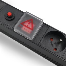 Qoltec Listwa zasilająca PDU antyprzeciążeniowa do RACK 19