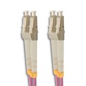 Qoltec Patchcord światłowodowy LC/UPC - LC/UPC | Multimode | 50/125 | OM4 | Duplex | 3m
