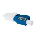 Qoltec Tłumik światłowodowy LC/UPC (F) - LC/UPC (M) | Singlemode | 15dB