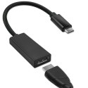 Qoltec Adapter przejściówka USB-C 3.1 | Displayport | 4K | MHL