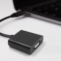 Qoltec Adapter przejściówka USB-C 3.1 | VGA | Full HD 1080P | MHL