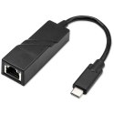 Qoltec Adapter sieciowy przejściówka USB-C 3.1 | RJ-45 | Ethernet | 1000Mb/s