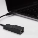 Qoltec Adapter sieciowy przejściówka USB-C 3.1 | RJ-45 | Ethernet | 1000Mb/s