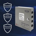 Qoltec Zasilacz impulsowy 12VDC | 10A | 120W| 9 kanałów