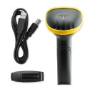 Qoltec Bezprzewodowy skaner czytnik kodów kreskowych 1D | | EAN | USB | 2.4G