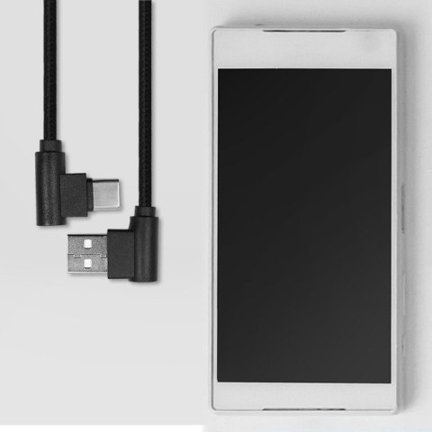 Qoltec Kabel USB typ C męski | USB 2.0 A męski | 1m