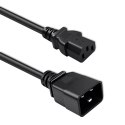Qoltec Kabel przedłużający zasilający IEC C20/C13 | 3x1.5mm² | 1.2m