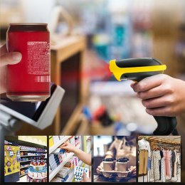 Qoltec Skaner czytnik kodów kreskowych i QR | 1D 2D | USB