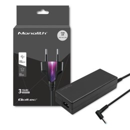 Qoltec Zasilacz do laptopa HP 65W | 19.5V | 3.33A 4.5*3.0+pin | adapter 4.5*3.0+pin/7.4*5.0+pin |+kabel zasilający