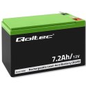 Qoltec Akumulator AGM | 12V | 7.2Ah | Bezobsługowy | Wydajny | LongLife | do UPS, security